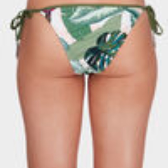 Seafolly Palm Beach Brazilian Tie Side Moss - Picture 2 of 3